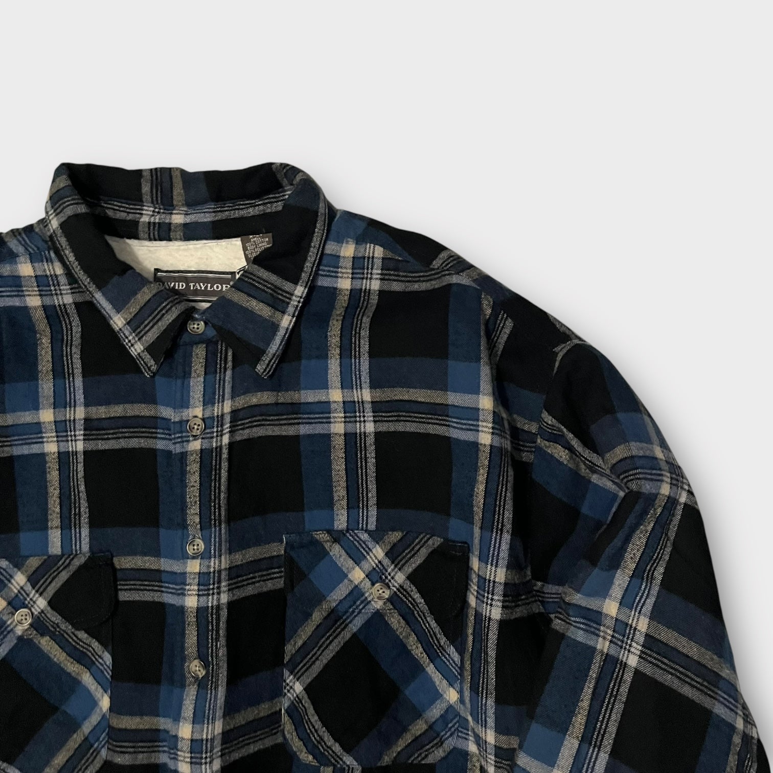 David Taylor 裏起毛 ヘビーフランネルシャツジャケット
