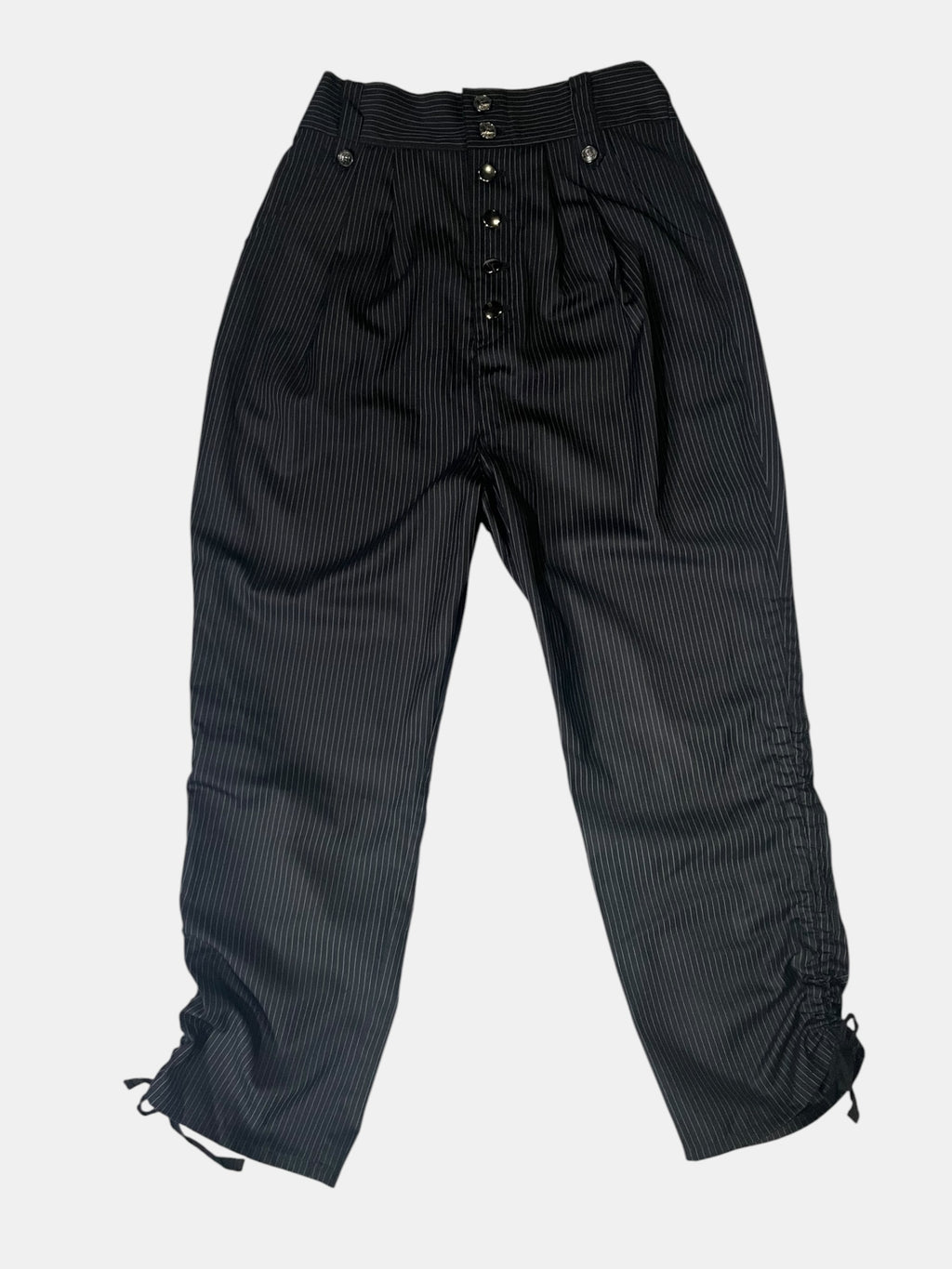 Pinstripe Gimmick Shaded Drawstring Pants