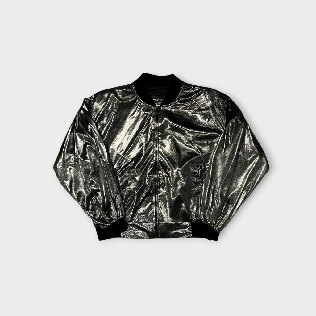メタリック ブルゾン