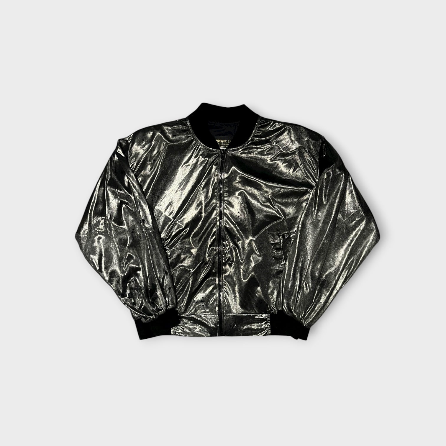 メタリック ブルゾン