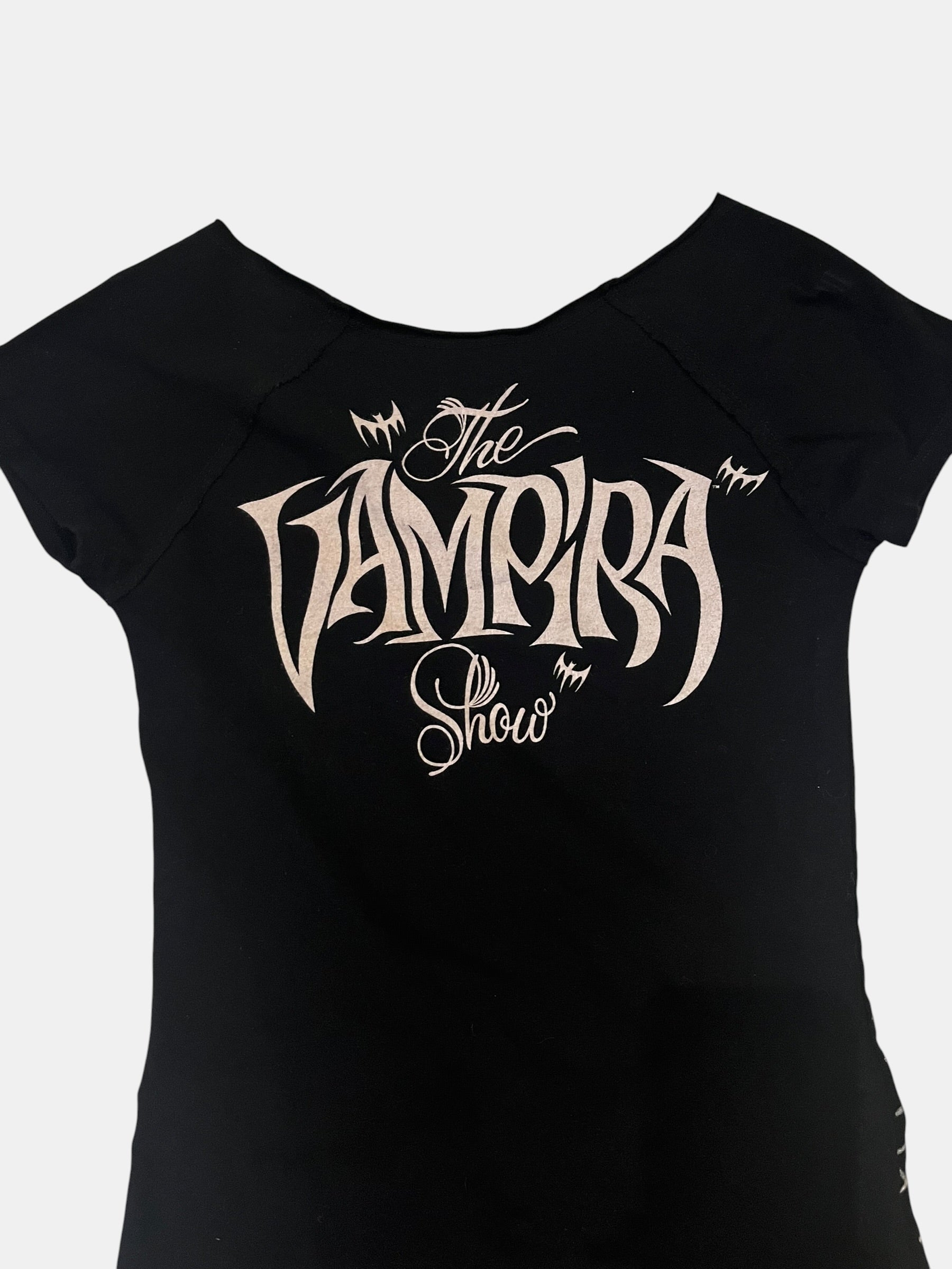 00s Gothic "VAMPIRA" Spider-Net Dress