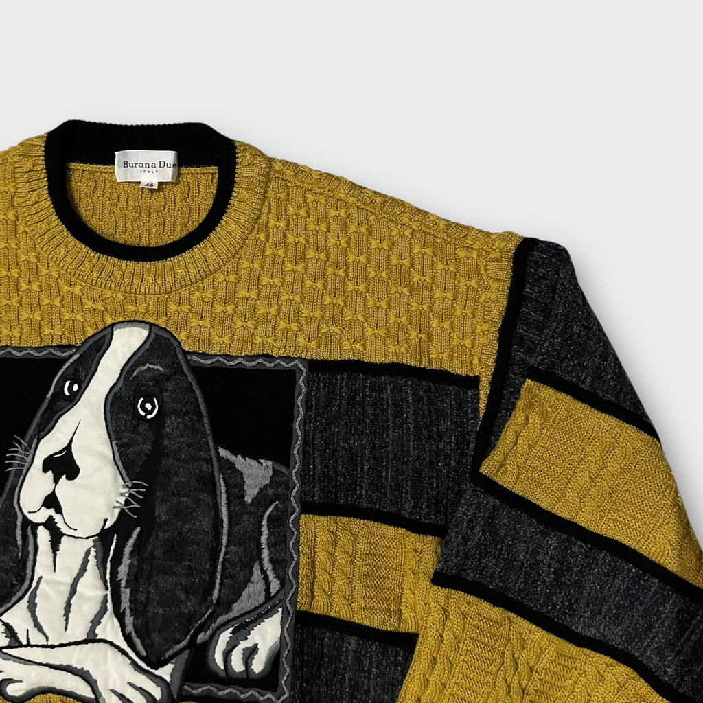 Burana Due ITALY 犬モチーフ セーター 80s-90s