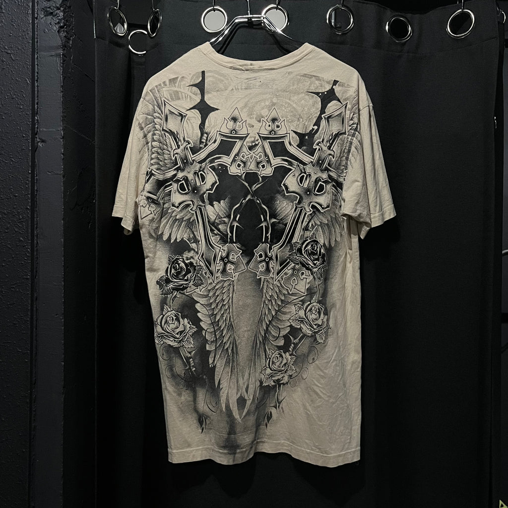 Carbon Black ゴシックプリントtee