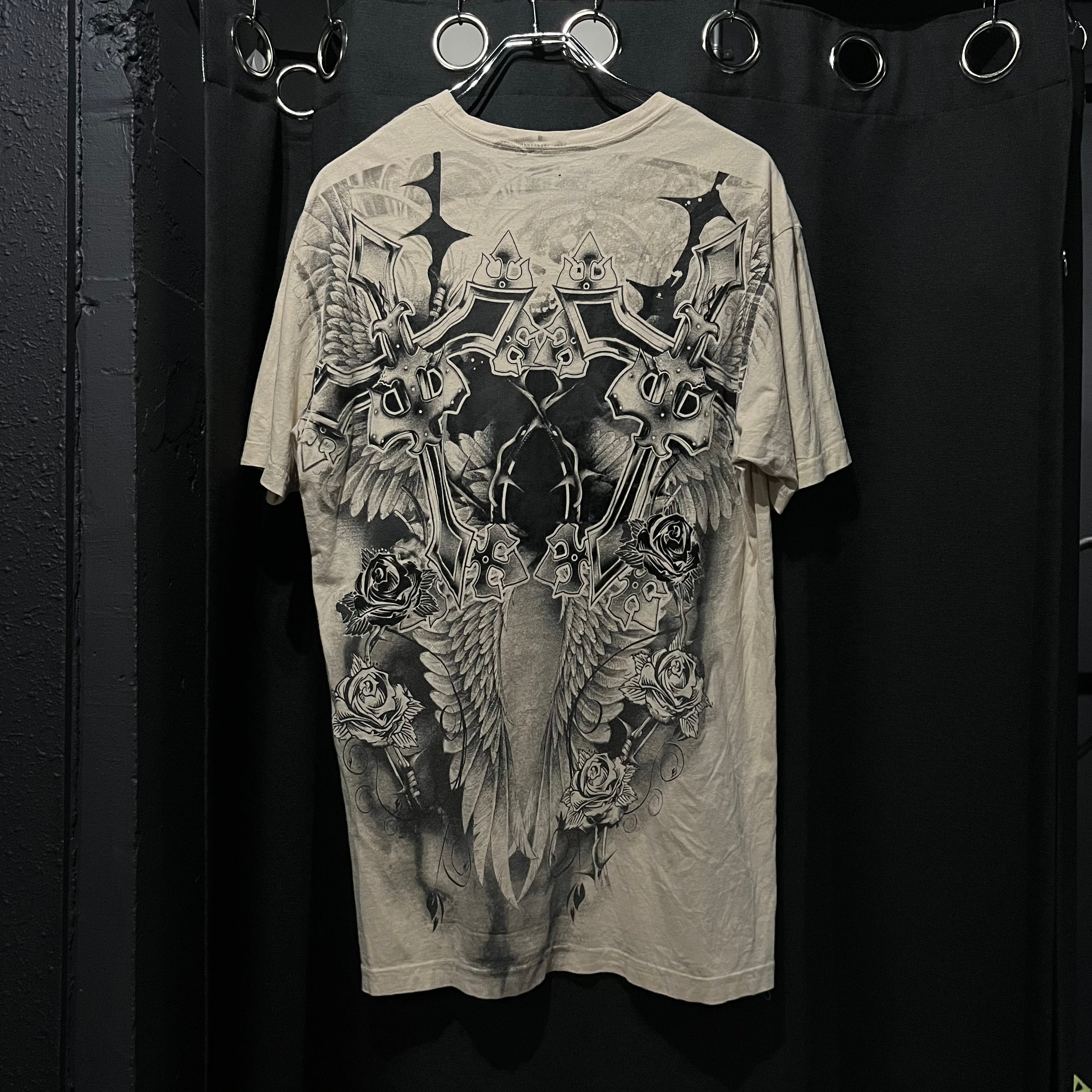 Carbon Black ゴシックプリントtee