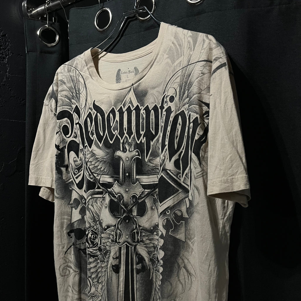 Carbon Black ゴシックプリントtee