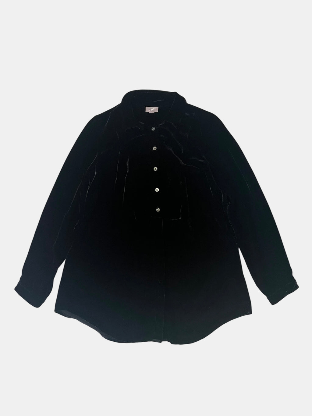 Vintage Midnight Velvet Loose Shirt