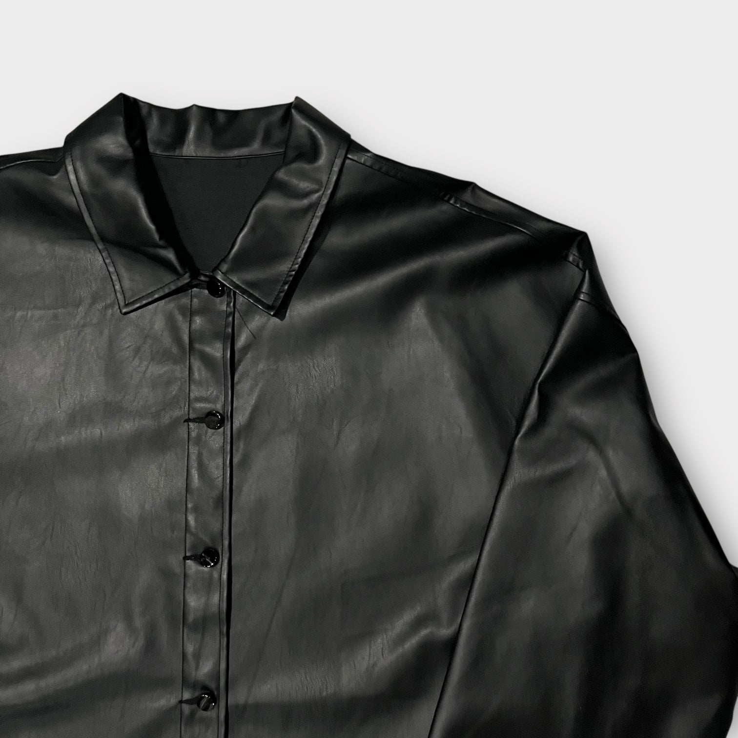 フェイクレザー ジャケット