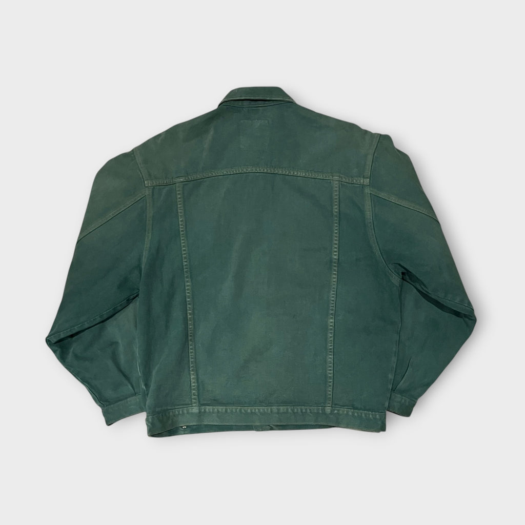 90s Green Denim Trucker Jacket