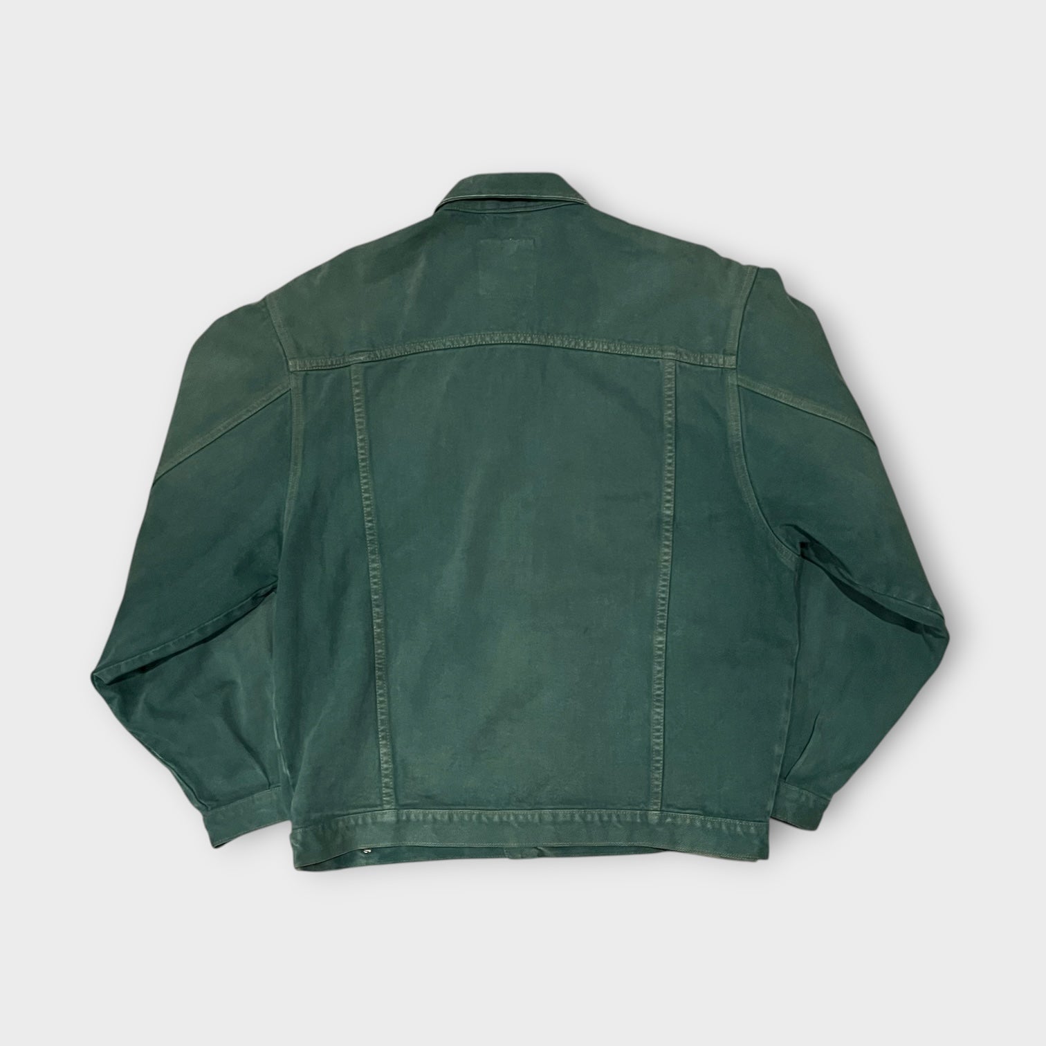 90s Green Denim Trucker Jacket