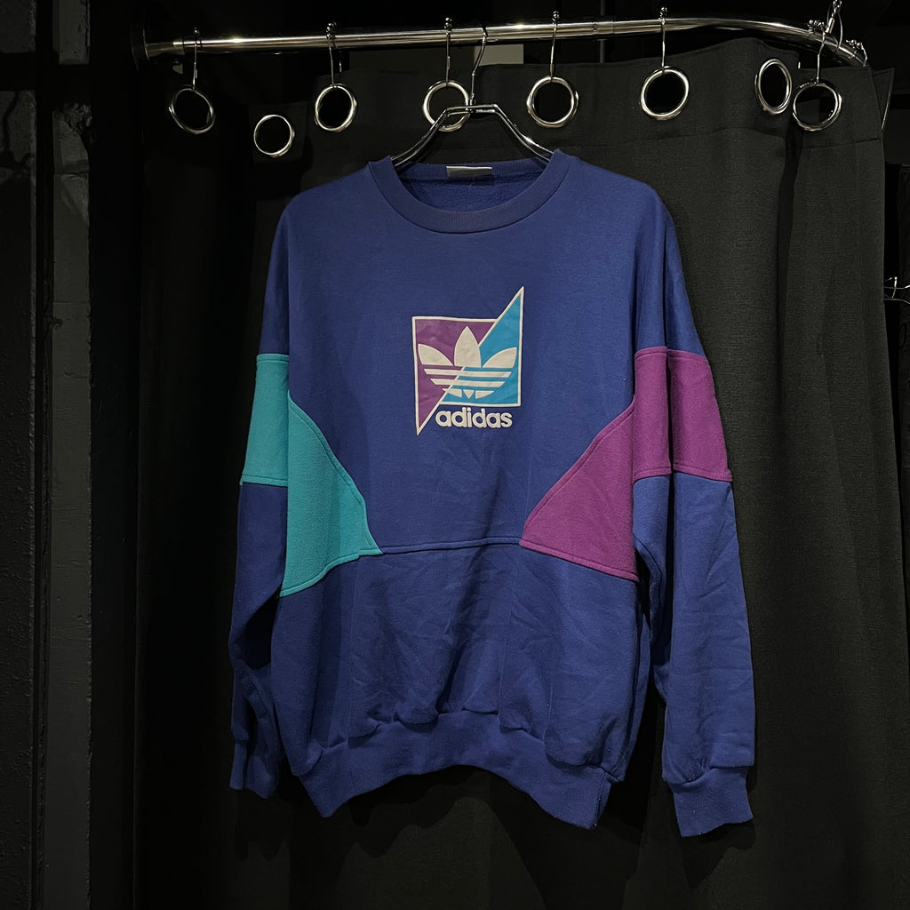 90s adidas マルチカラースウェット