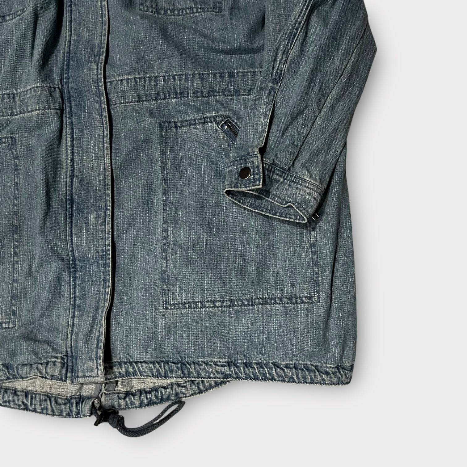 デザインデニムパーカー