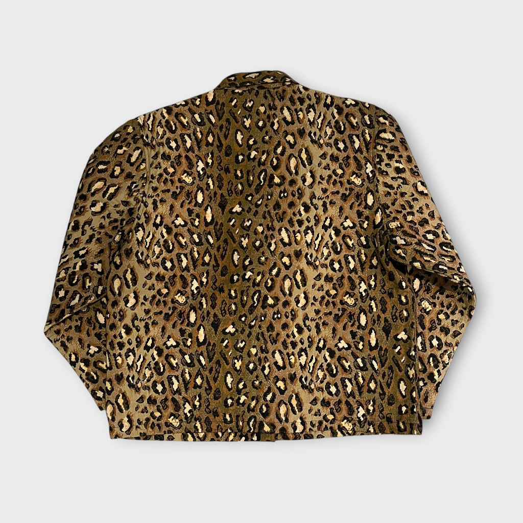 Jane Ashley 90s Leopard Jacquard Jacket