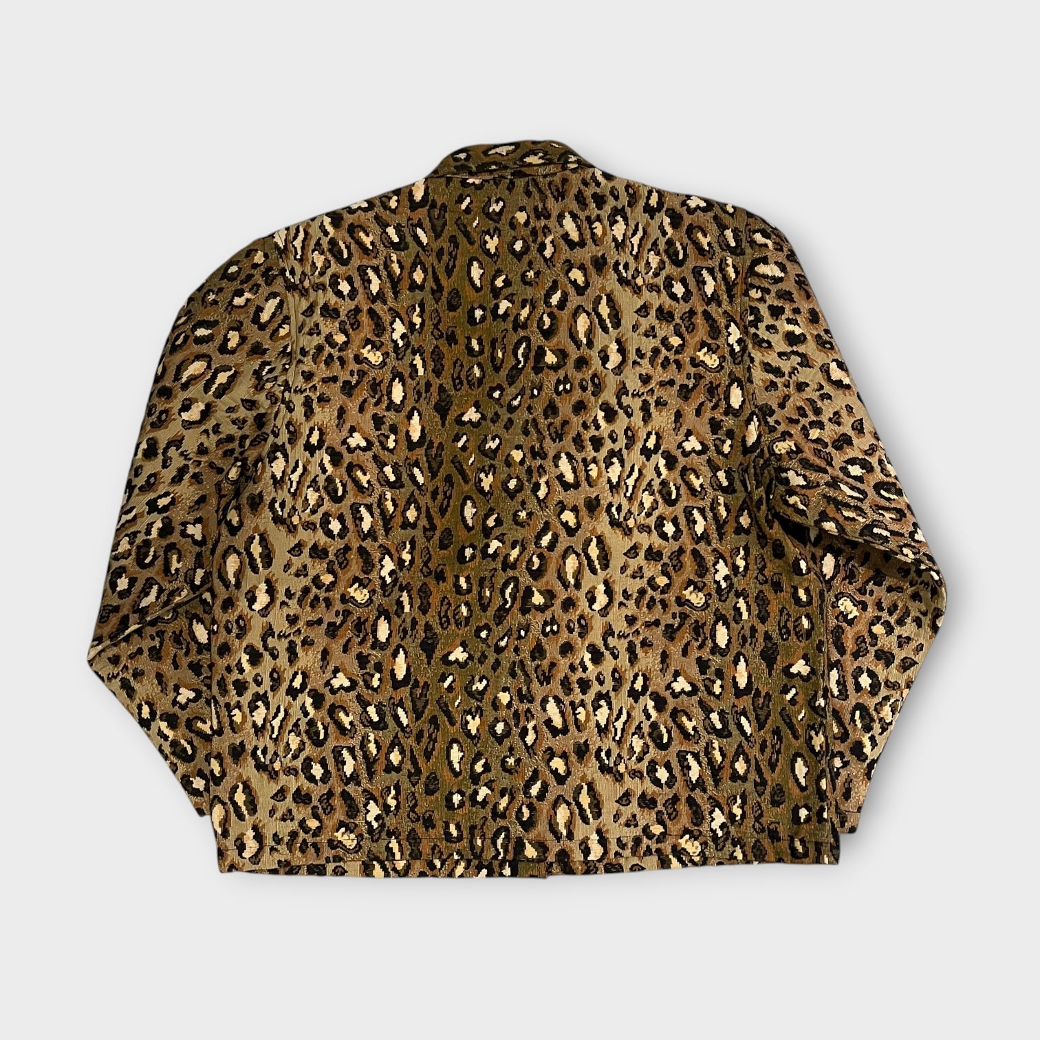 Jane Ashley 90s Leopard Jacquard Jacket