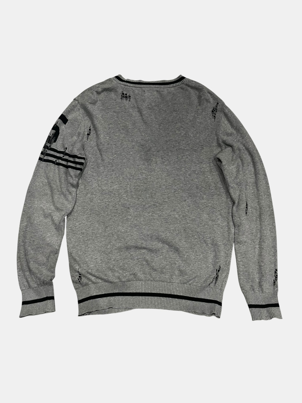 MIHARA YASUHIRO Grey Distressed Cardigan