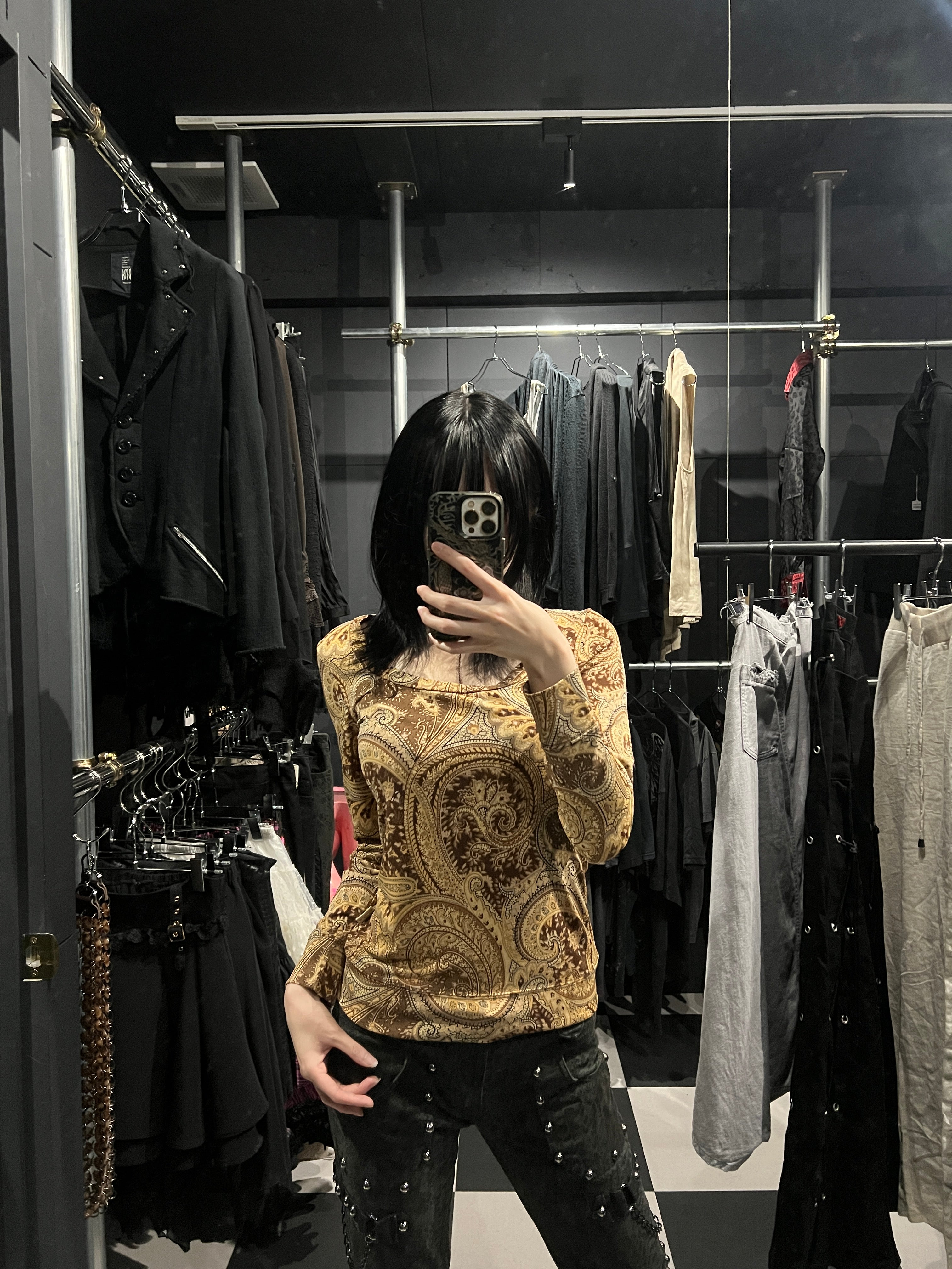 Paisley Pattern Long Sleeve