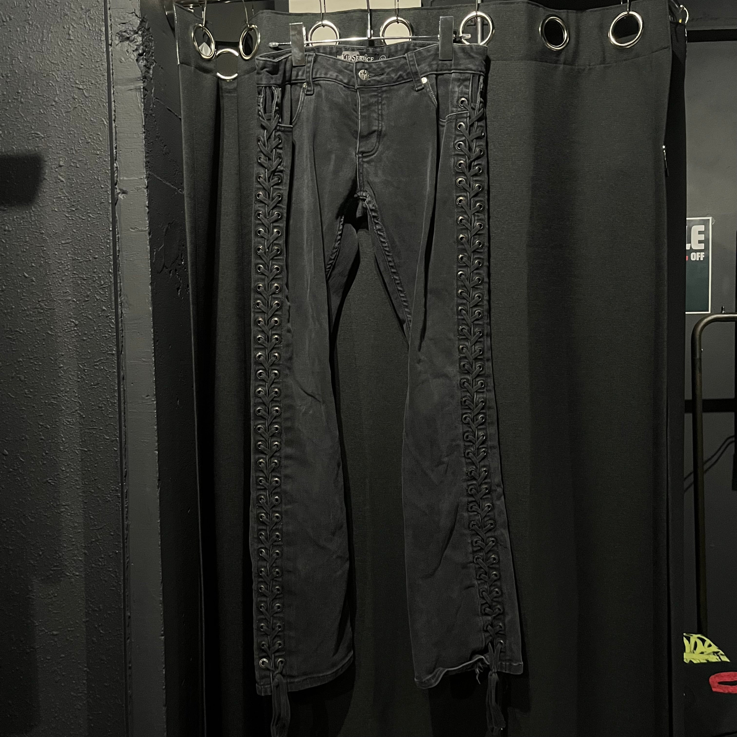 LIP SERVICE レースアップパンツ