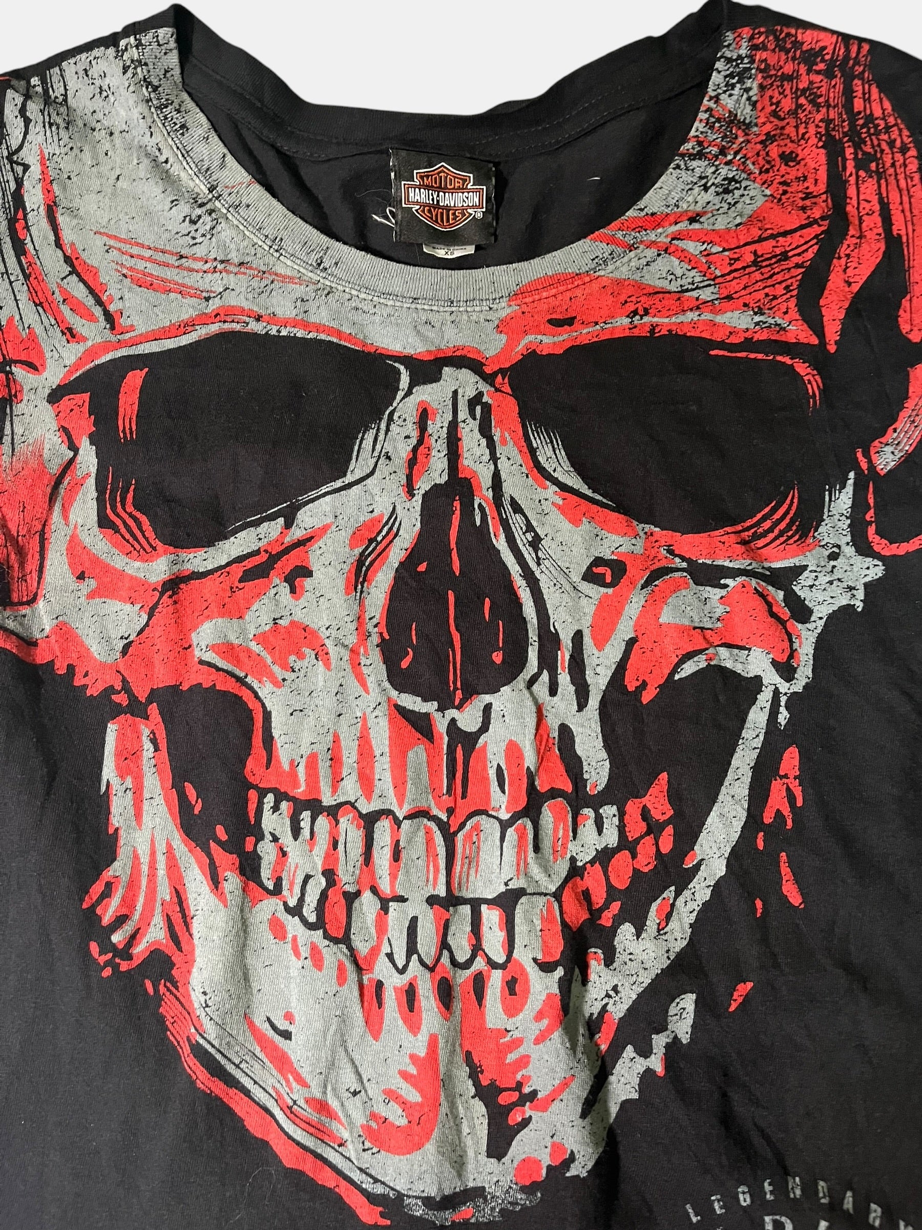 Harley-Davidson skull design T-shirt