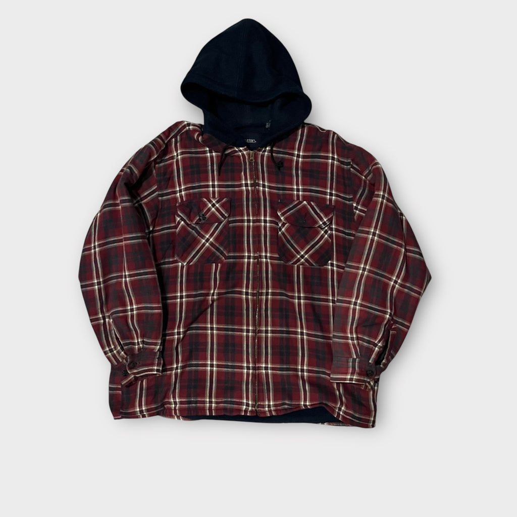 Puritan ジップアップ フーディシャツジャケット