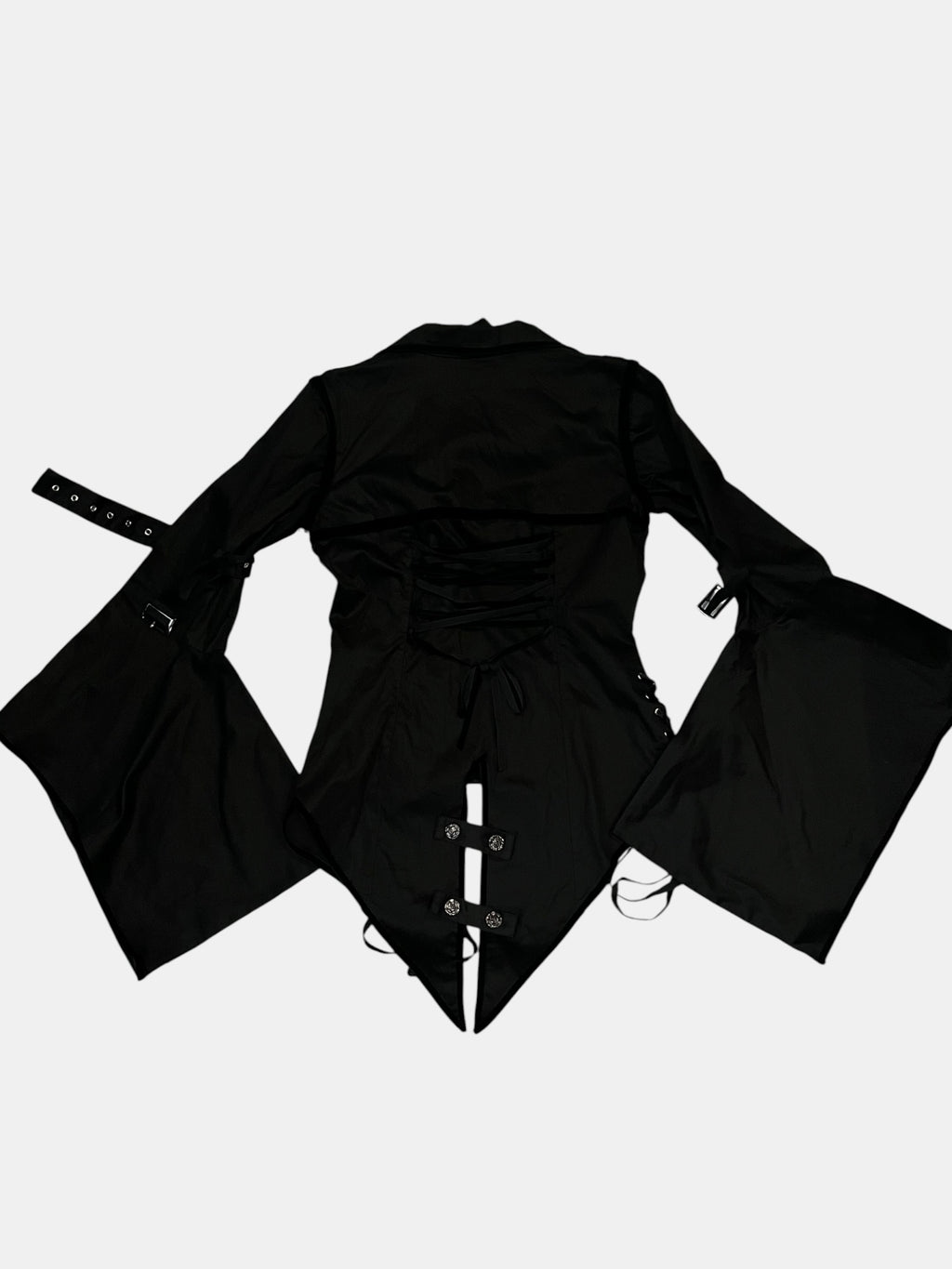 Punk Lace-Up Asymmetric Jacket