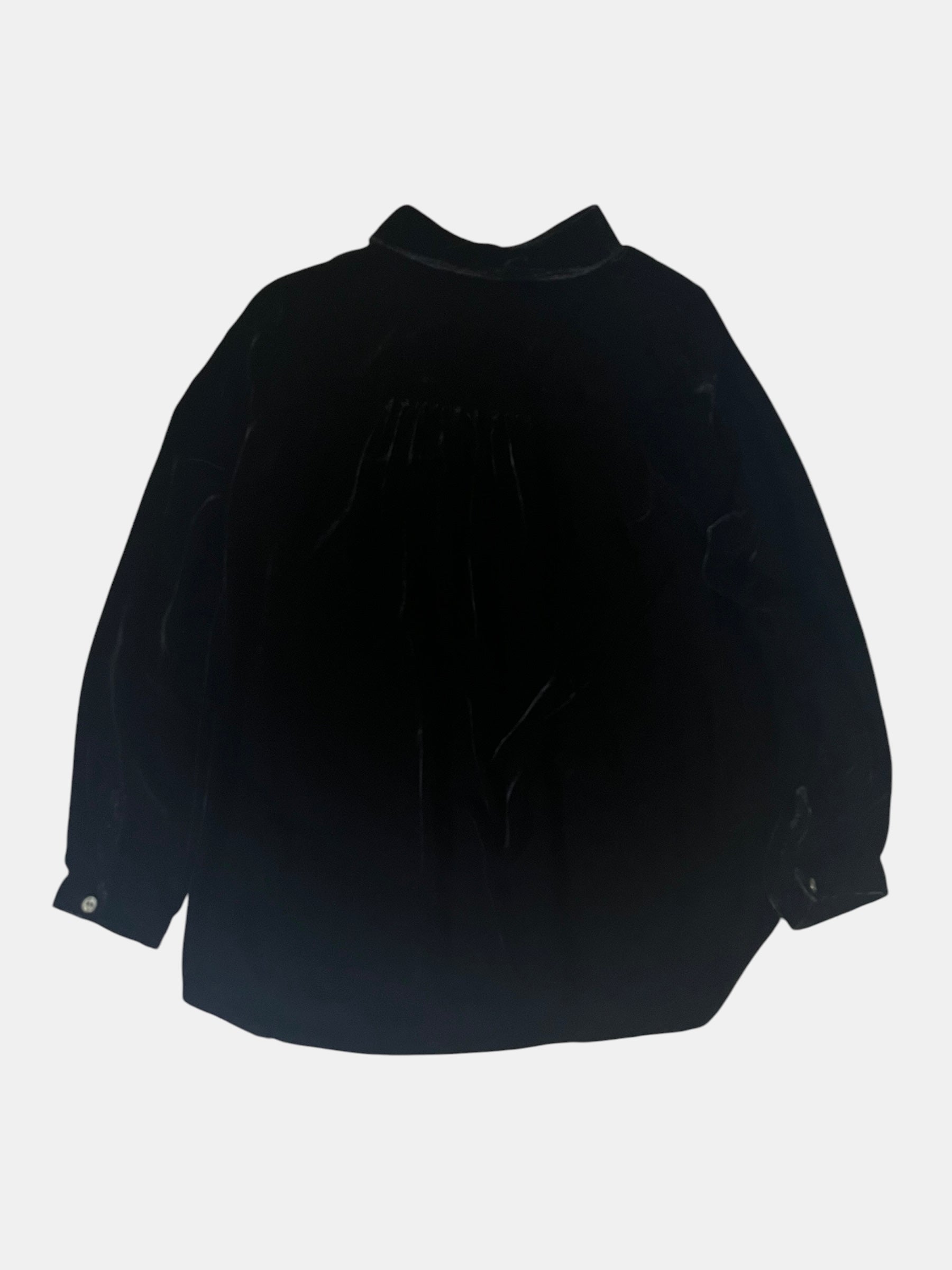 Vintage Midnight Velvet Loose Shirt