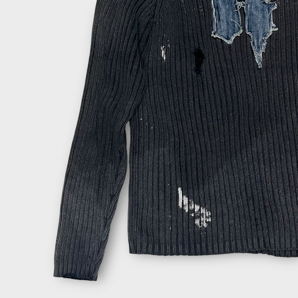 RG512 Denim Patch Knit