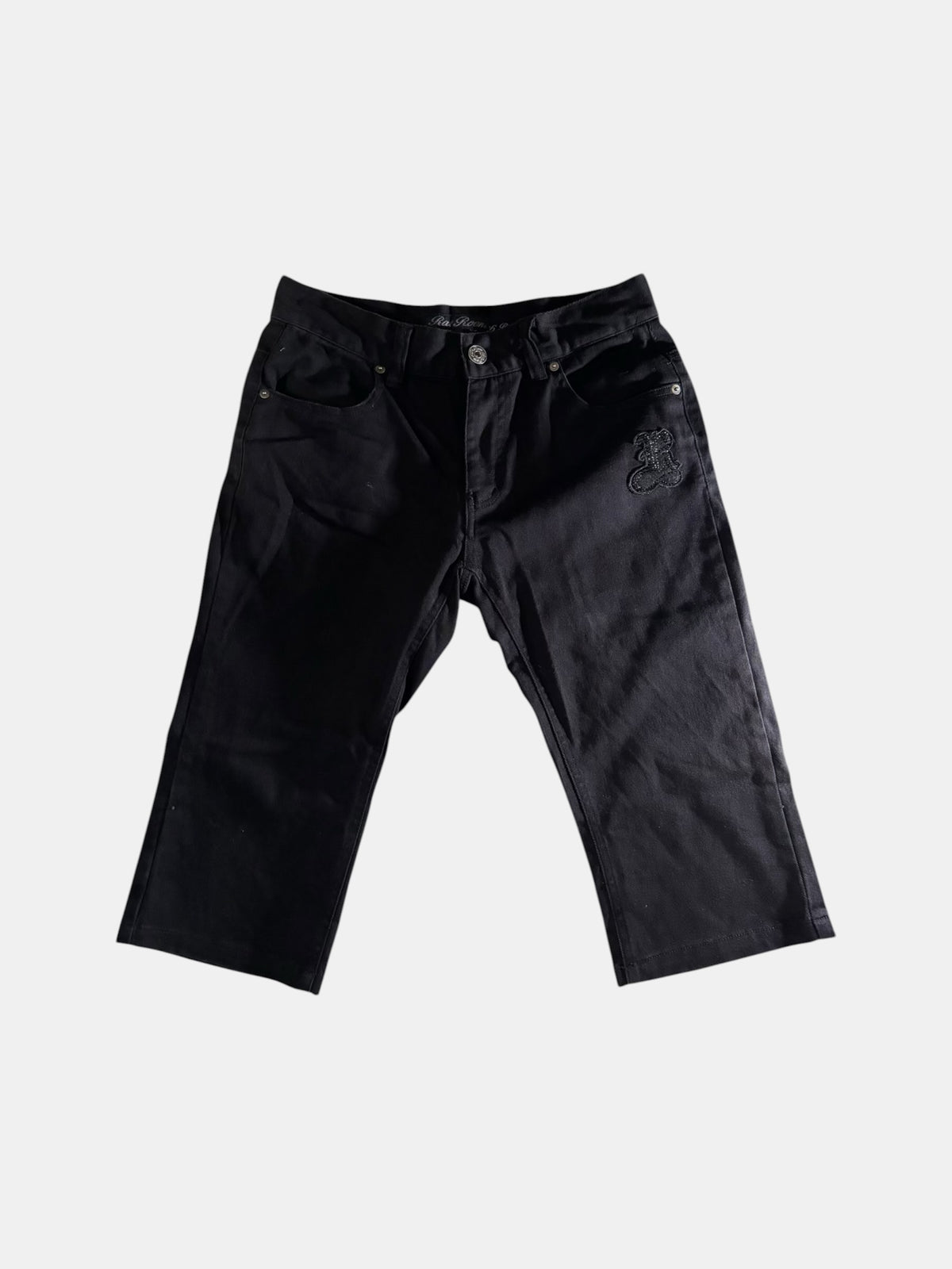 Roen Skull Embroidered Cropped Pants