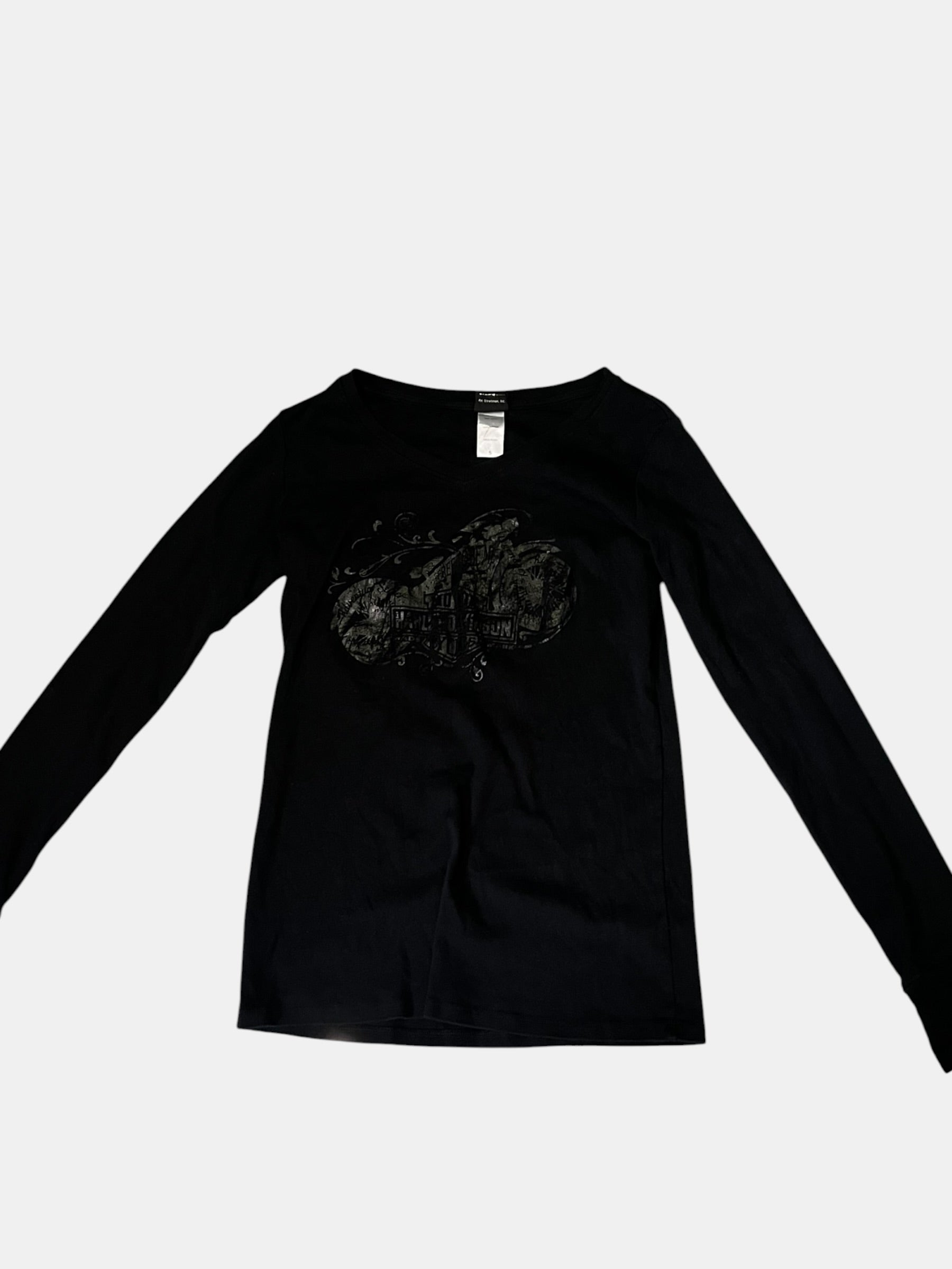 Y2K Harley-Davidson Grunge Long Sleeve