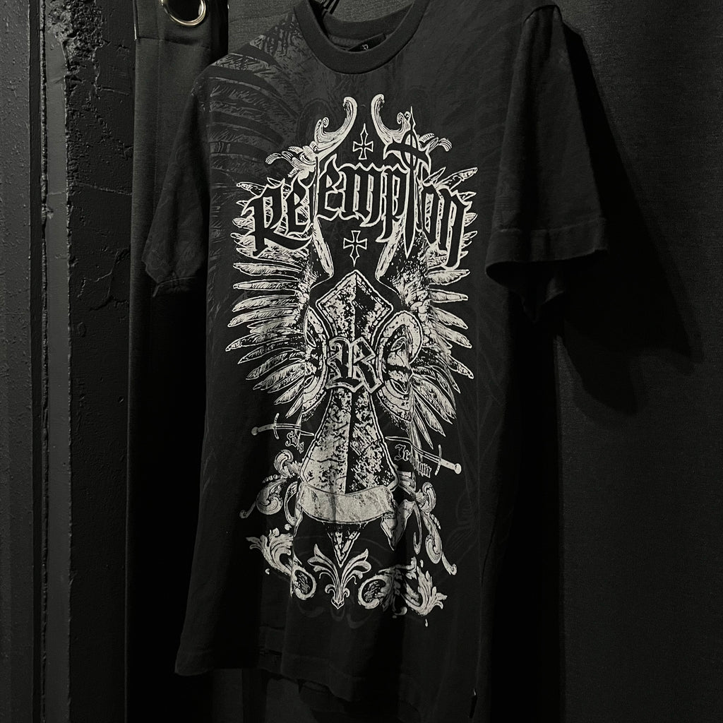 Redemption ゴシックプリントtee