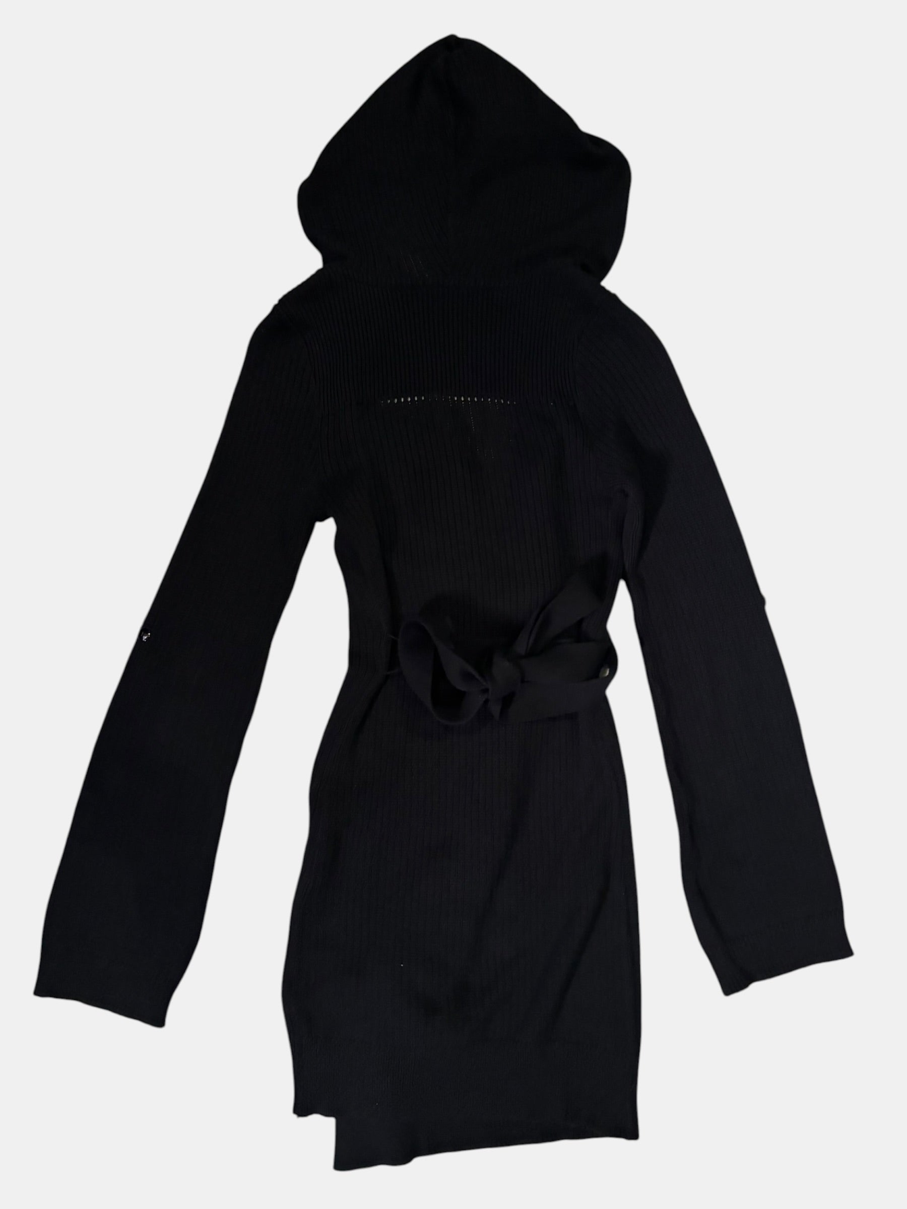 Tornado Mart J-Rock Asymmetrical Belted Long Cardigan