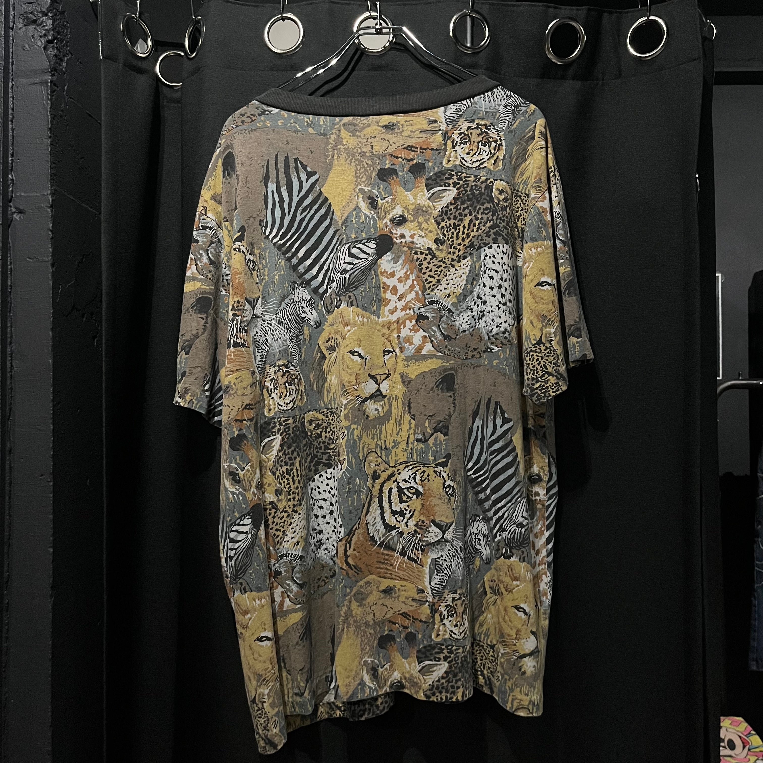 アニマル総柄tee