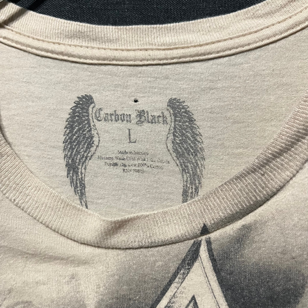 Carbon Black ゴシックプリントtee