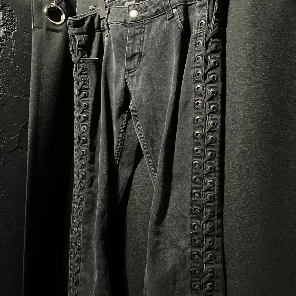 LIP SERVICE レースアップパンツ