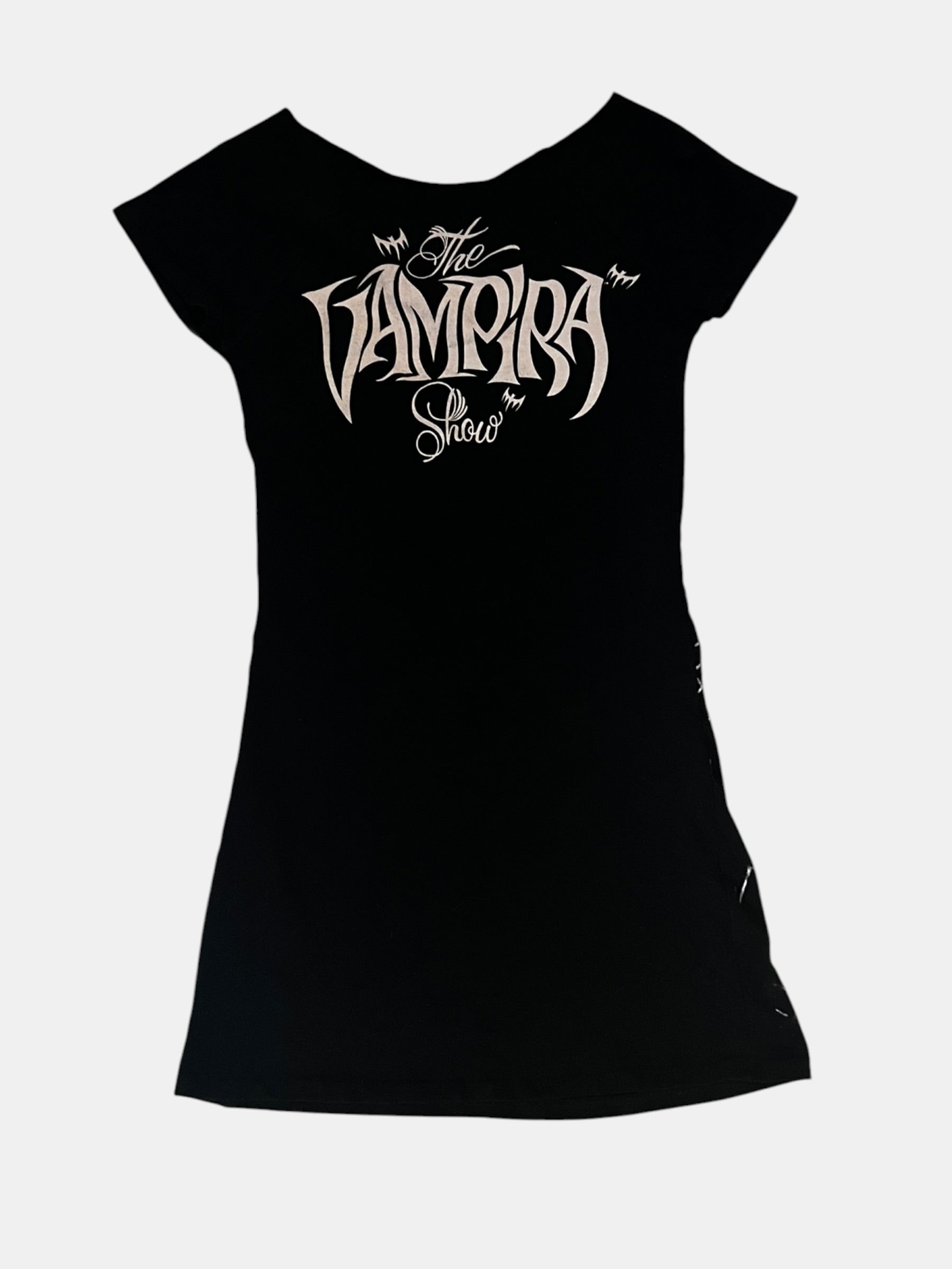 00s Gothic "VAMPIRA" Spider-Net Dress
