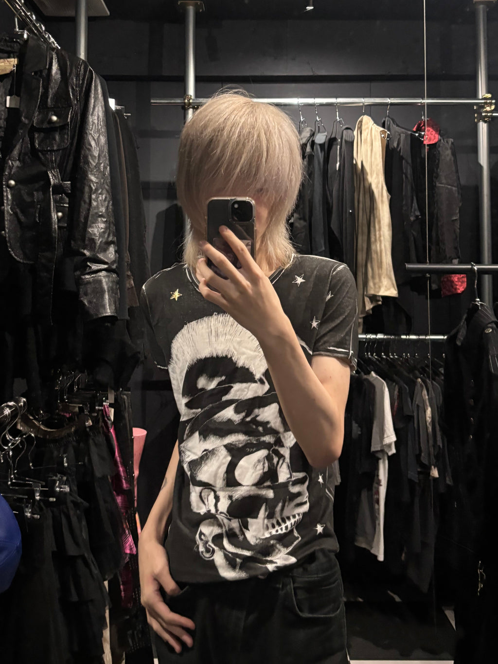 DIESEL Punk Mohawk Skull Tee