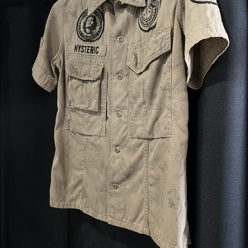 HYSTERIC GLAMOUR ミリタリーワークシャツ
