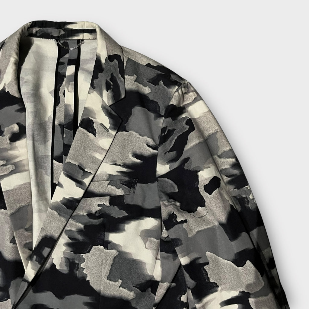 JOHN LAWRENCE SULLIVAN カモ柄 テーラードジャケット