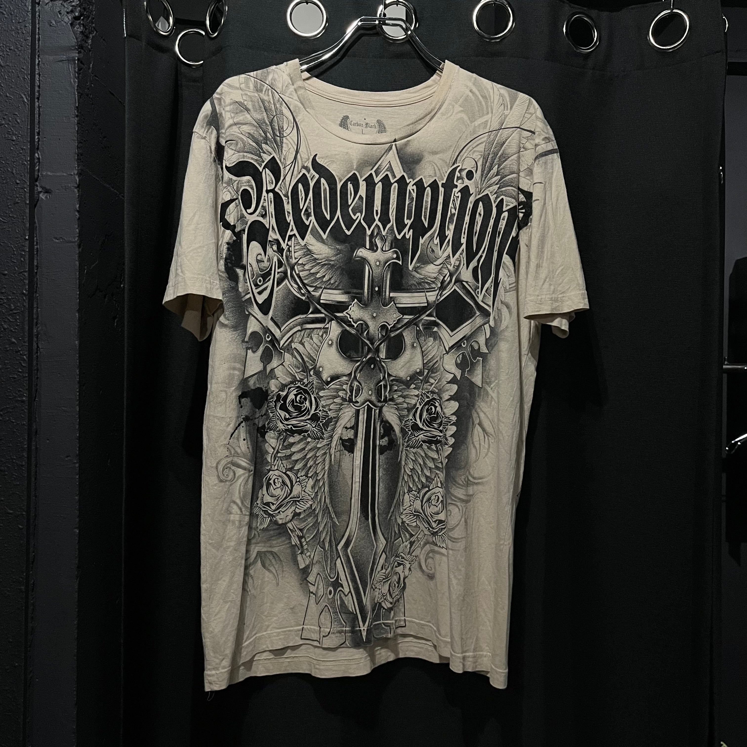 Carbon Black ゴシックプリントtee