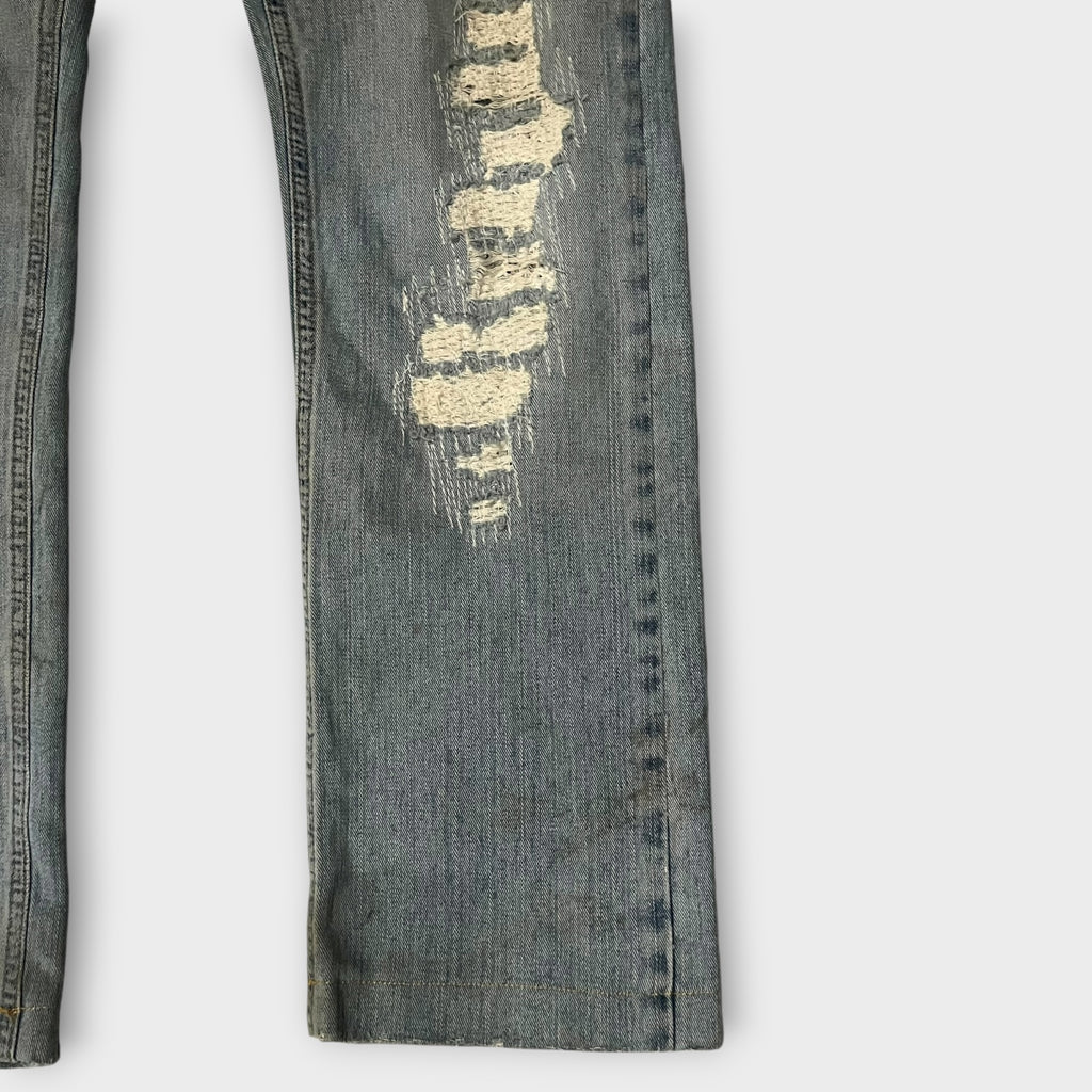 DOLCE & GABBANA ダメージ加工 デニムパンツ