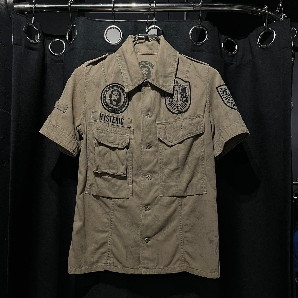 HYSTERIC GLAMOUR ミリタリーワークシャツ