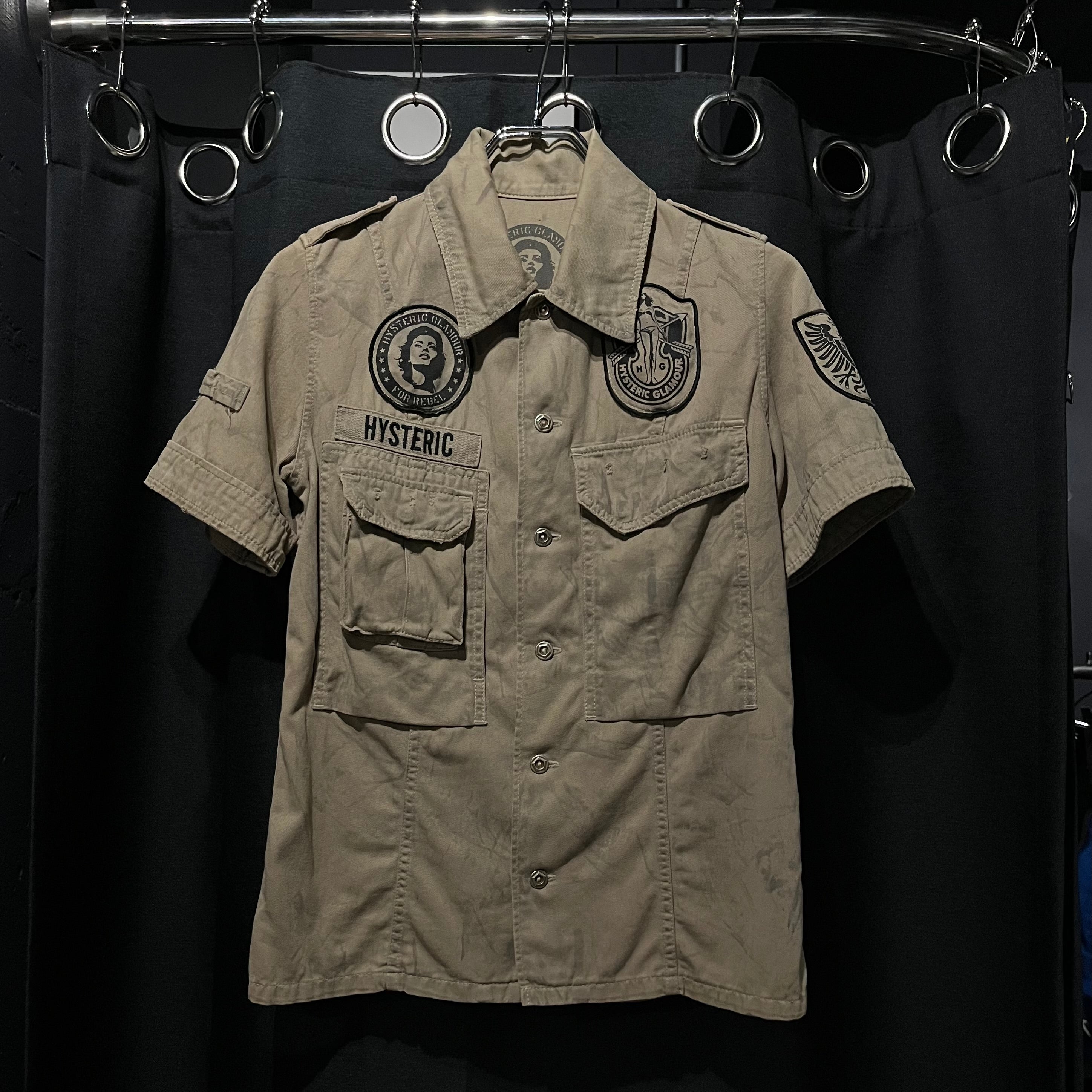 HYSTERIC GLAMOUR ミリタリーワークシャツ