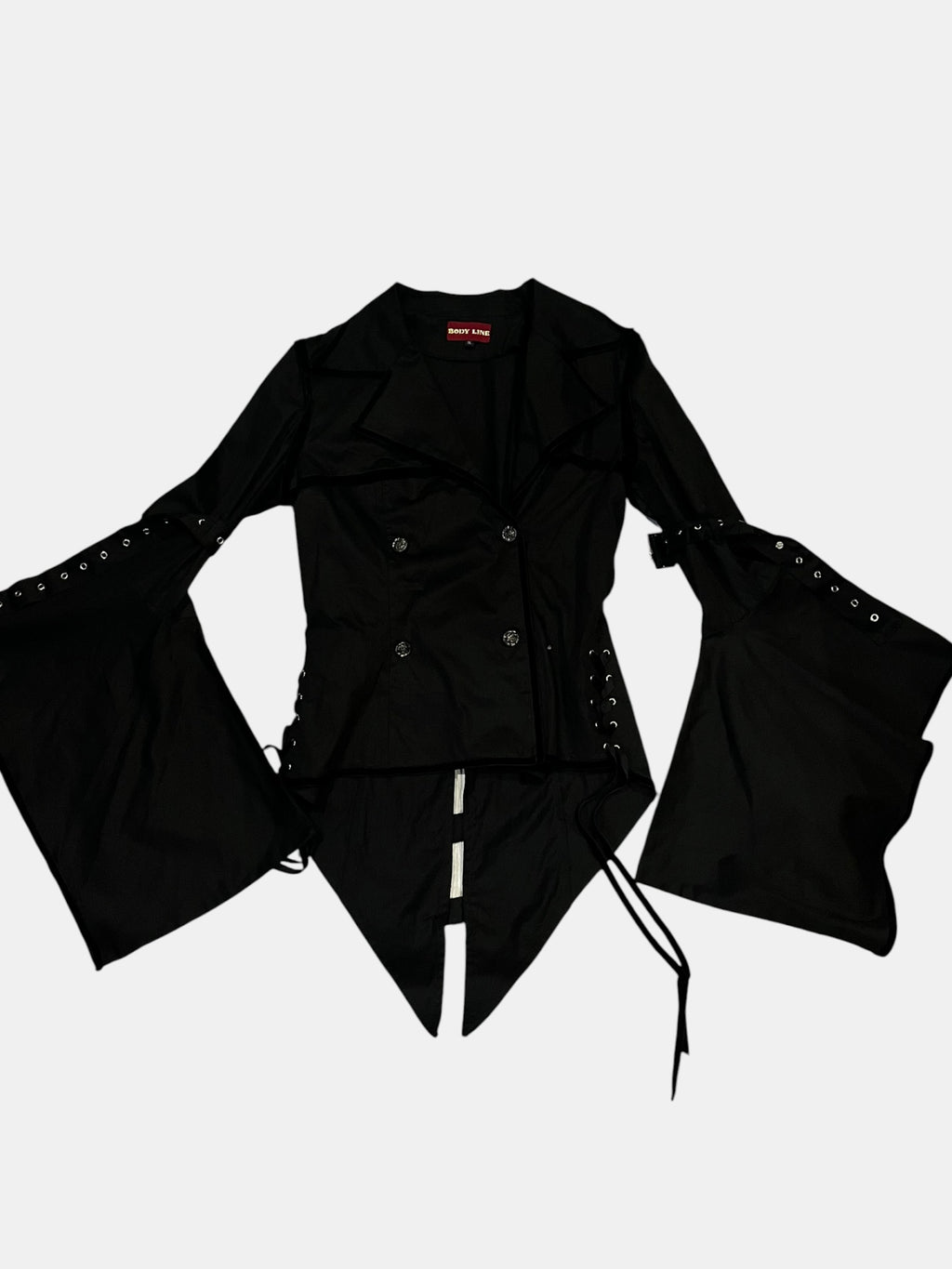 Punk Lace-Up Asymmetric Jacket