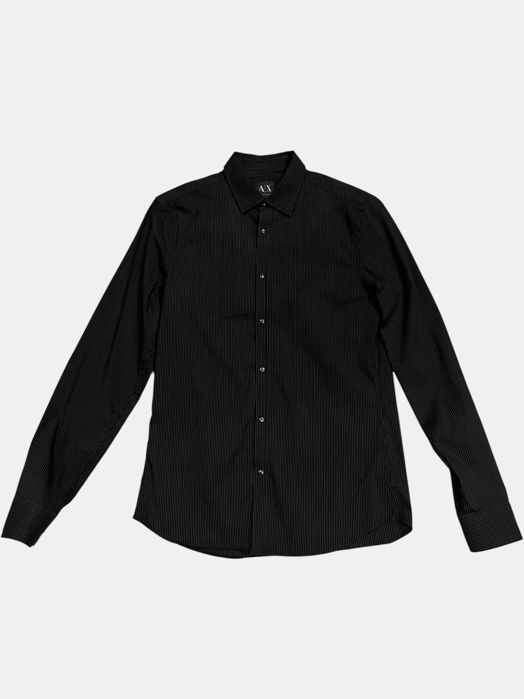 Black Pinstripe Shirt