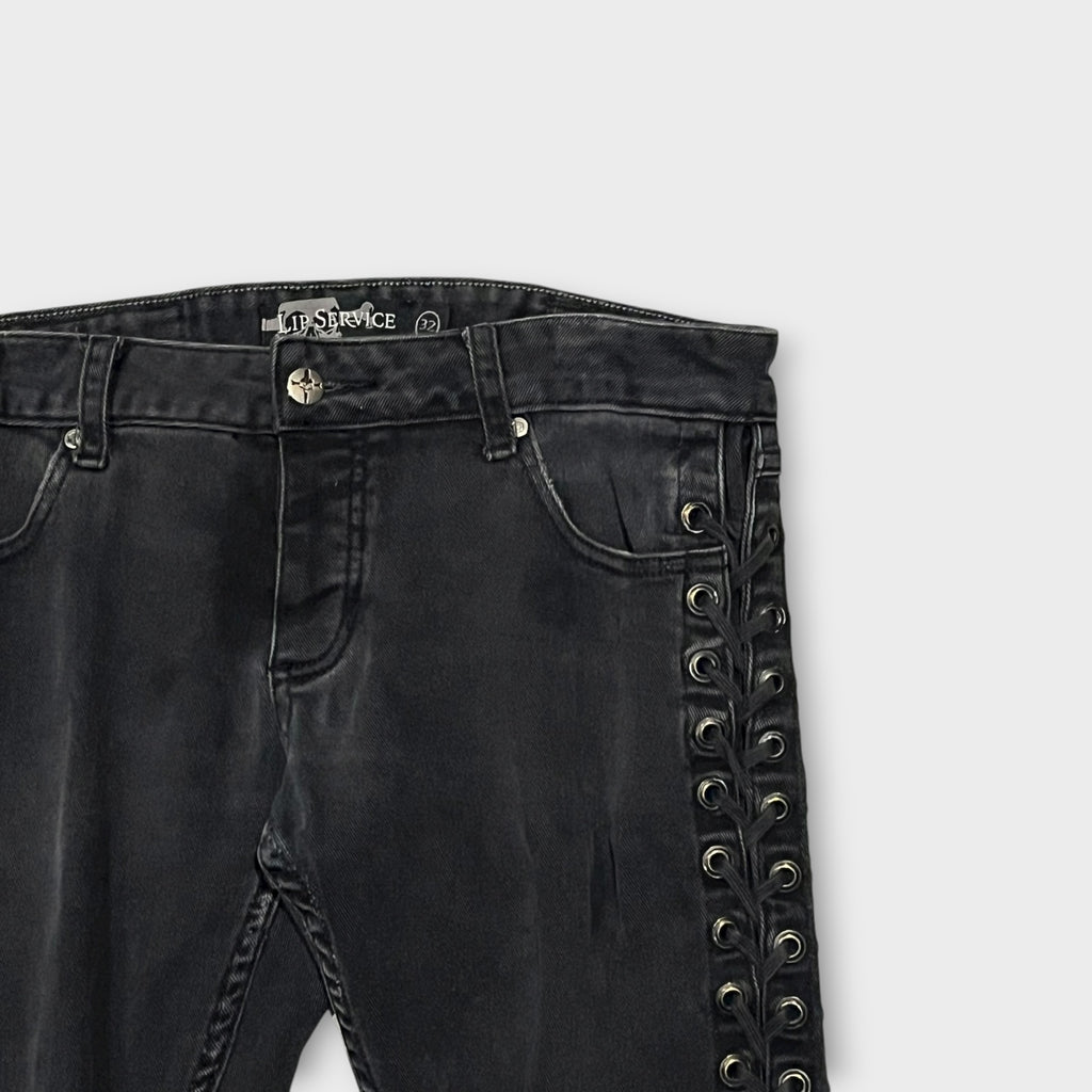 LIP SERVICE Side Lace-Up Skinny Pants