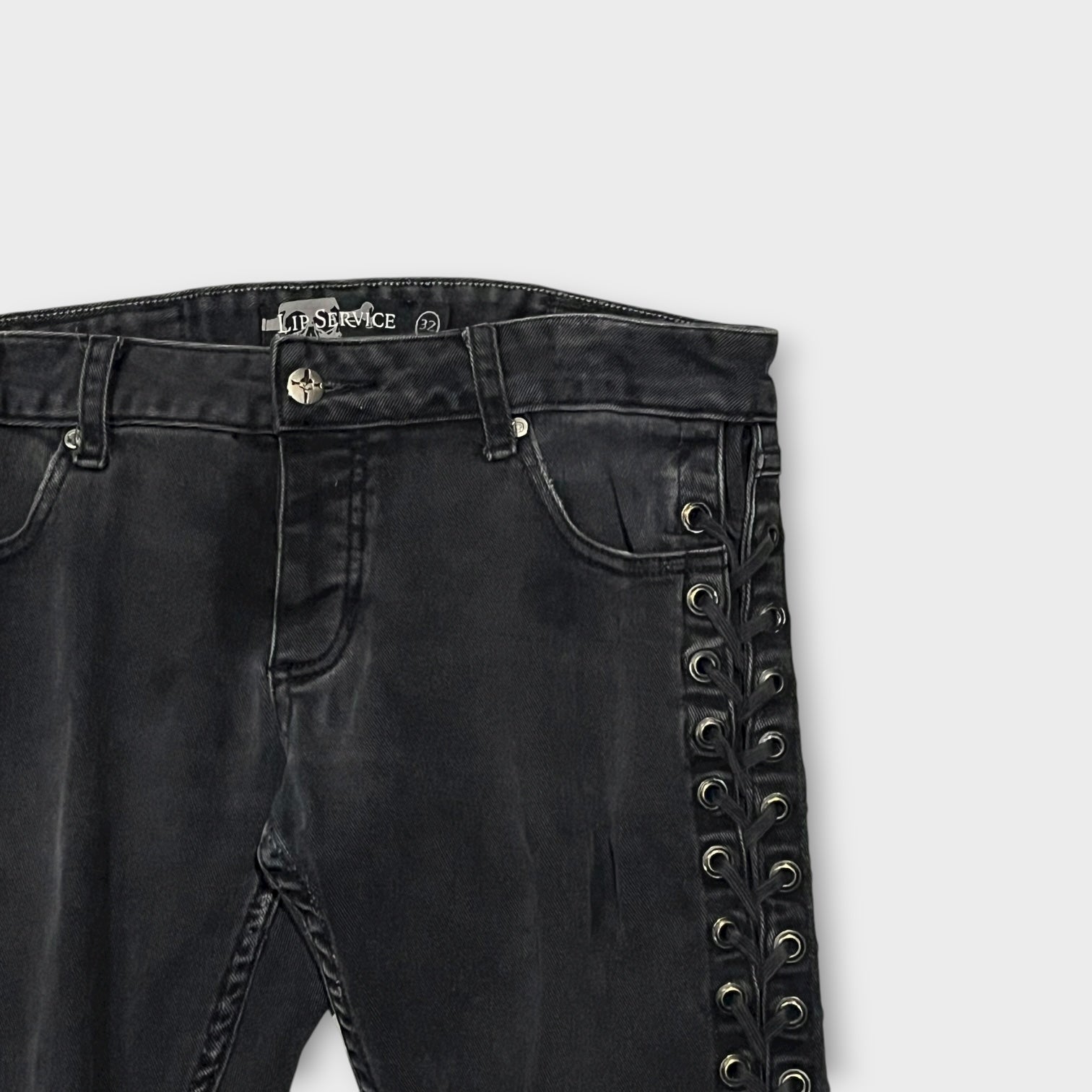 LIP SERVICE Side Lace-Up Skinny Pants