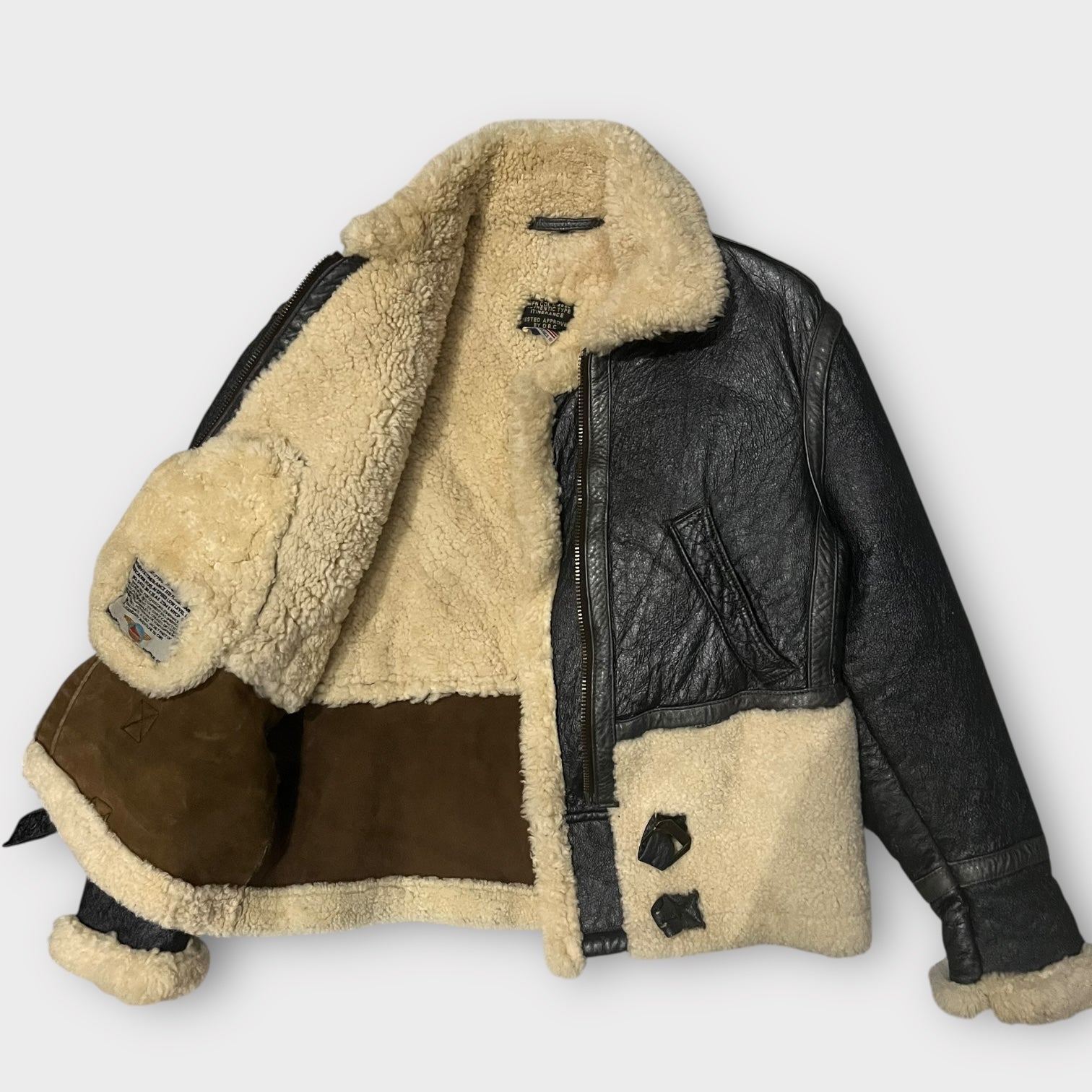 90s ITINERANCE B-3 Type Sheepskin Jacket