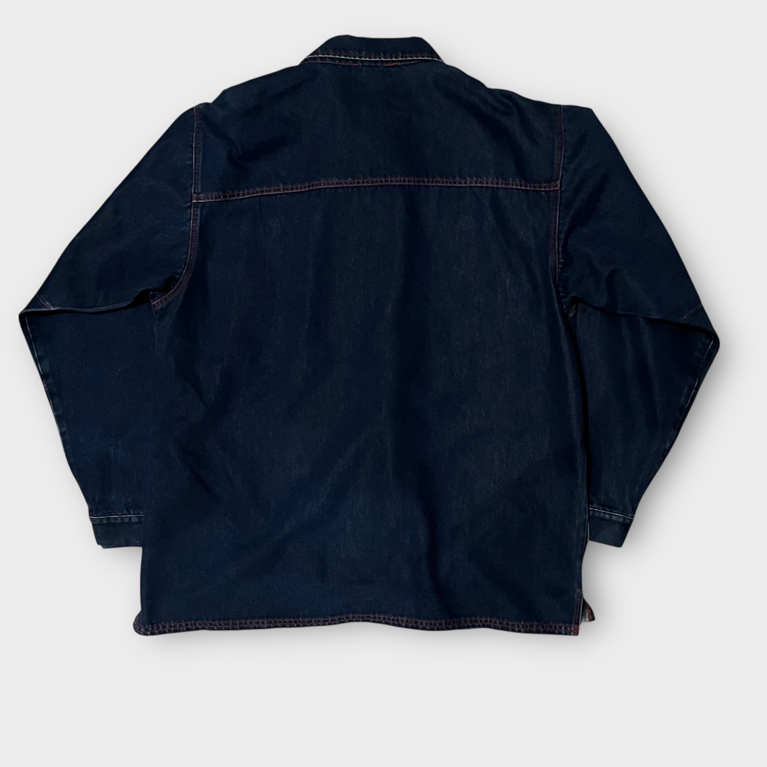 デニム デザイン カバーオール 赤ステッチ XXL