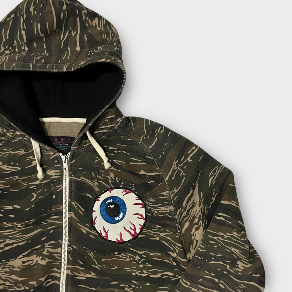 MISHKA カモ柄 ジップアップ フーディ
