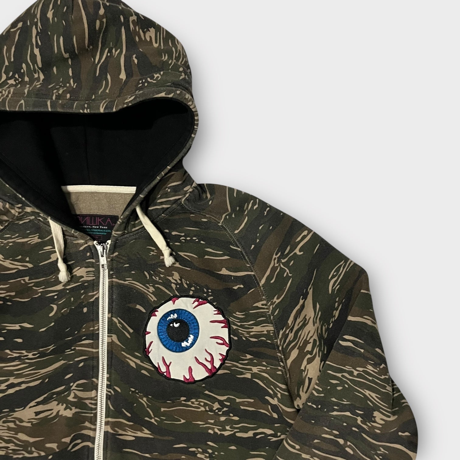 MISHKA カモ柄 ジップアップ フーディ