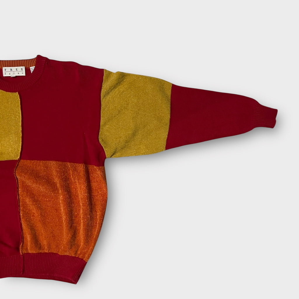 FREE by Falke 90s カラーブロック ニットセーター