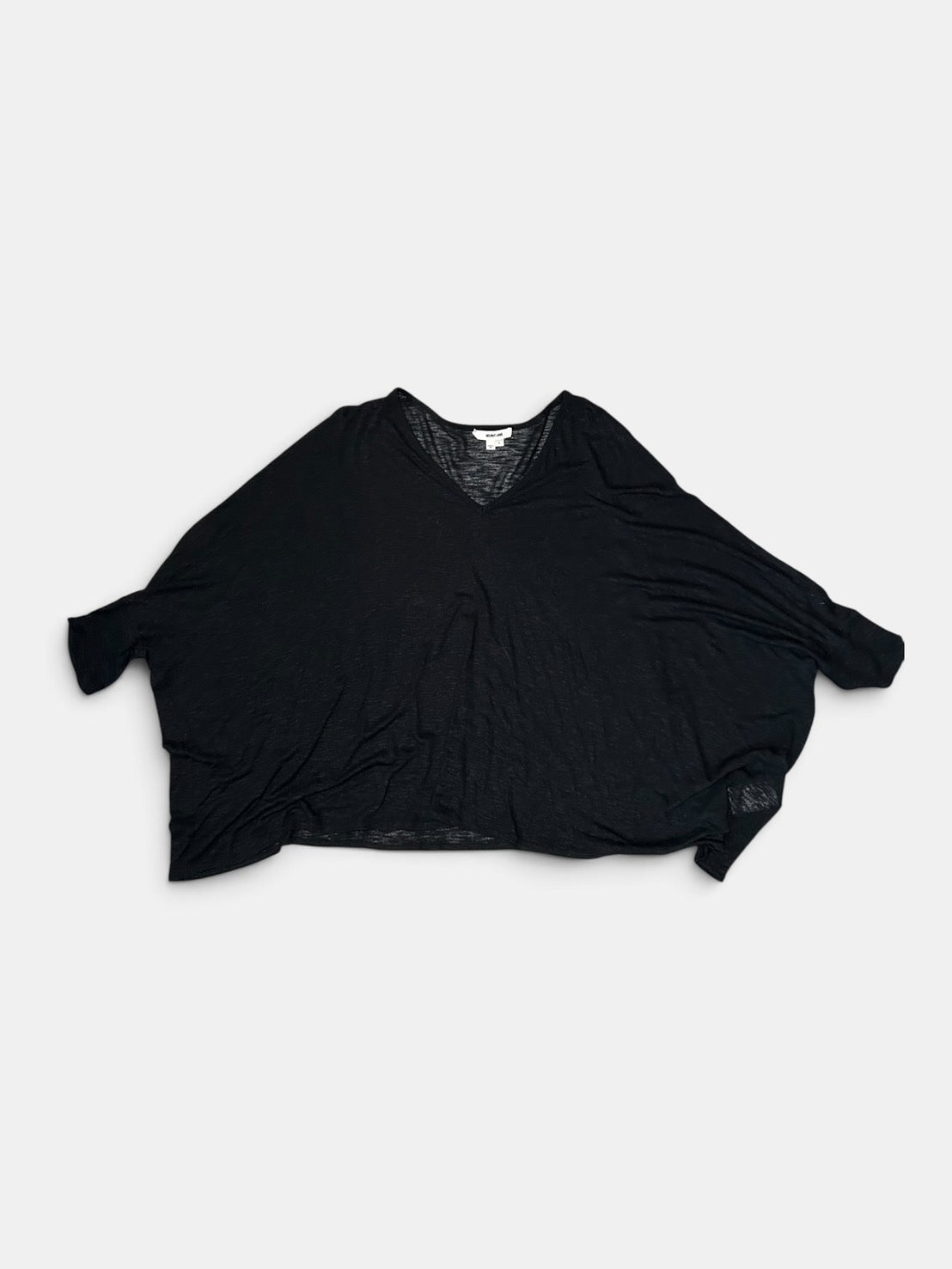 Helmut Lang Oversized V-Neck Top